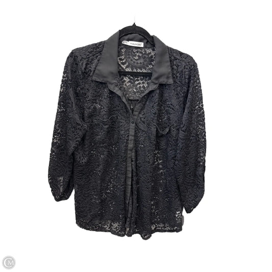 Top Long Sleeve By Maurices In Black, Size: 2x