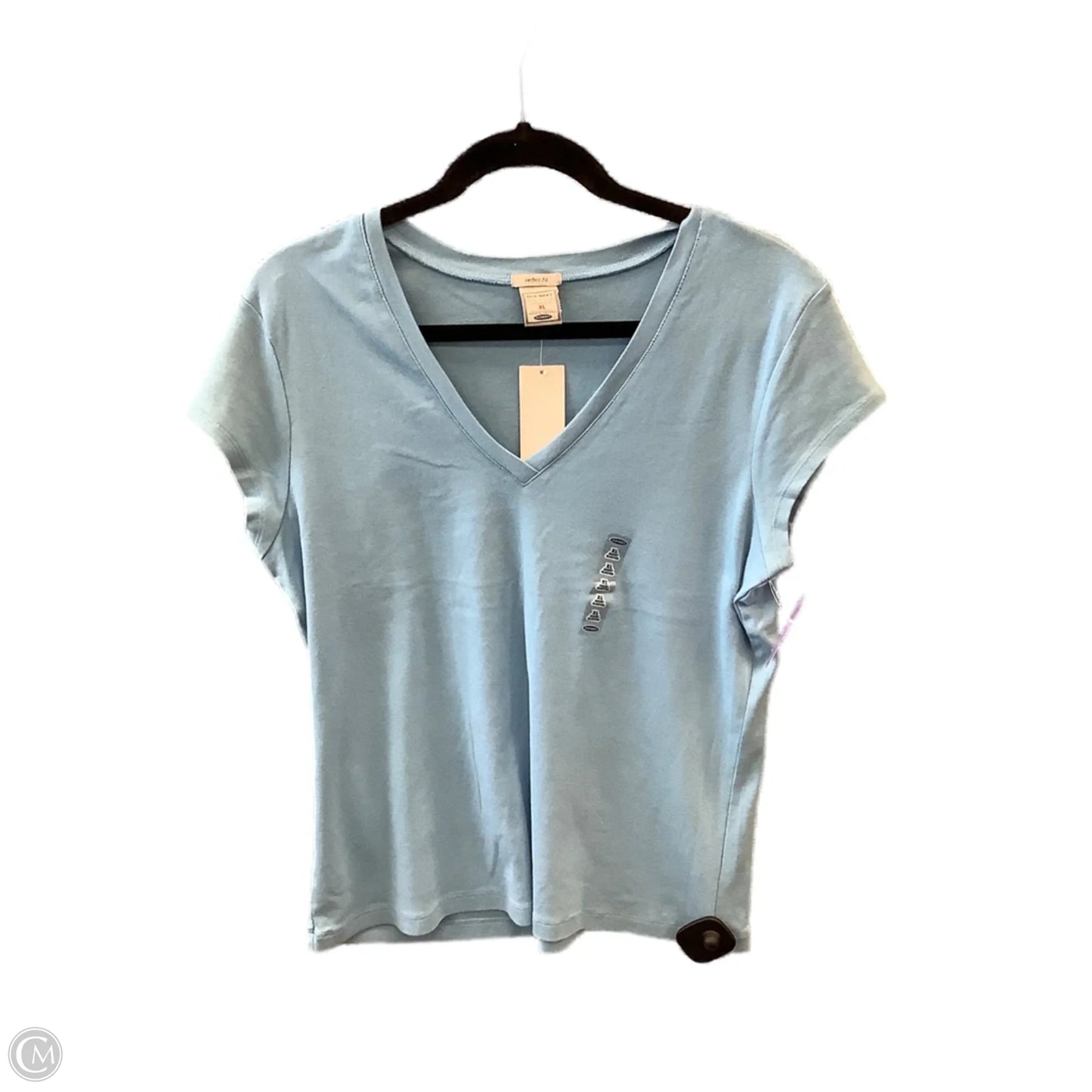Top Short Sleeve Basic By Old Navy In Blue, Size: Xl