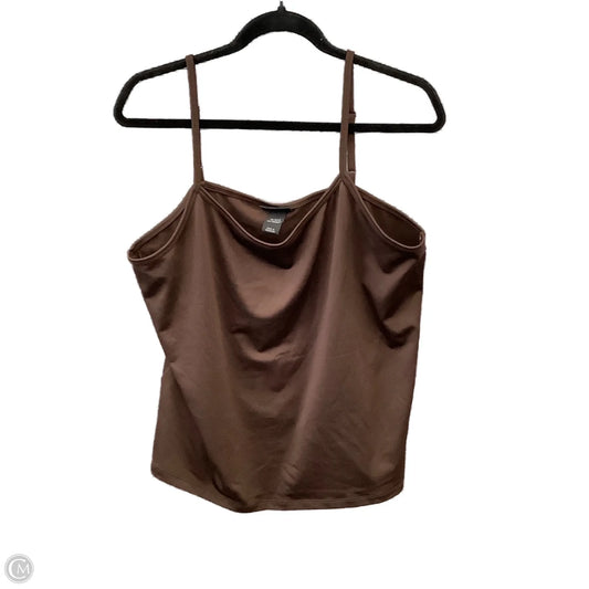 Top Cami By Lane Bryant In Brown, Size: 1x