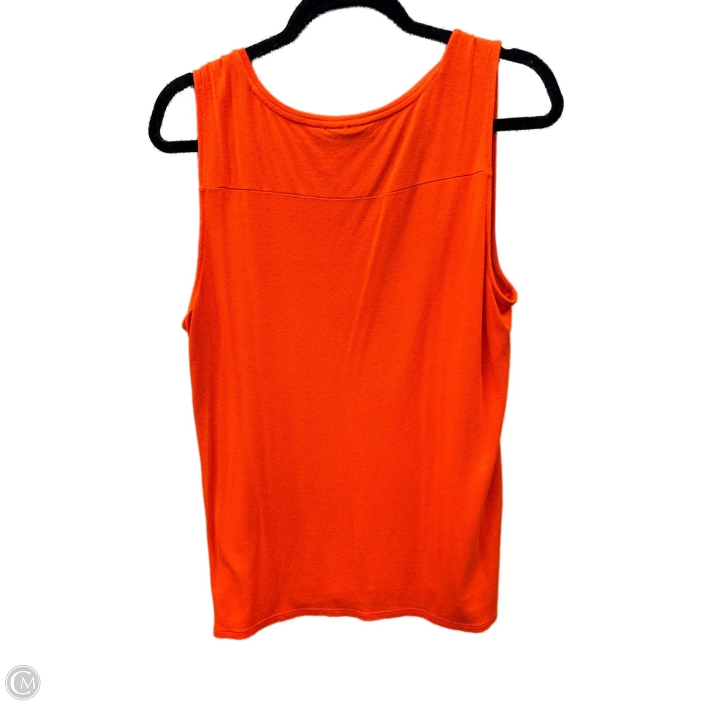 Top Sleeveless By Apt 9 In Orange, Size: L