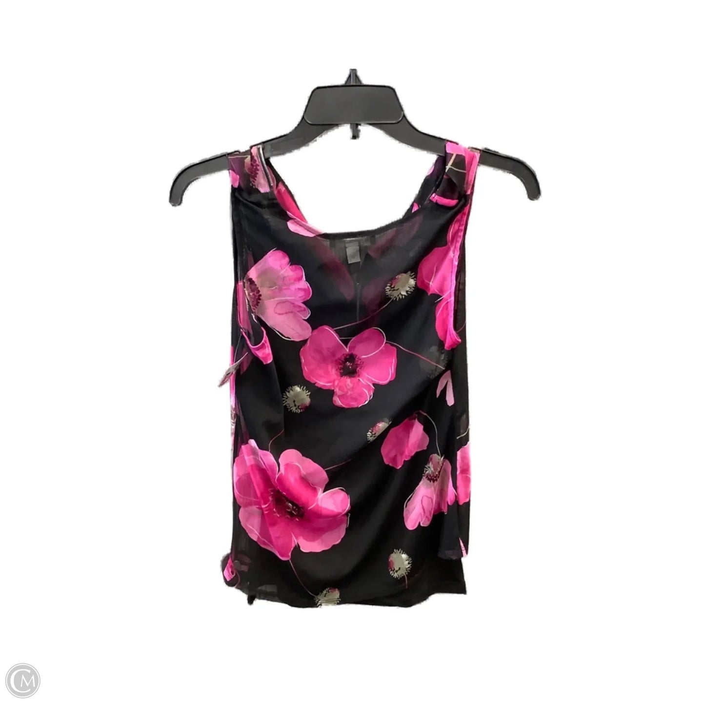 Top Sleeveless By Inc In Black & Purple, Size: S
