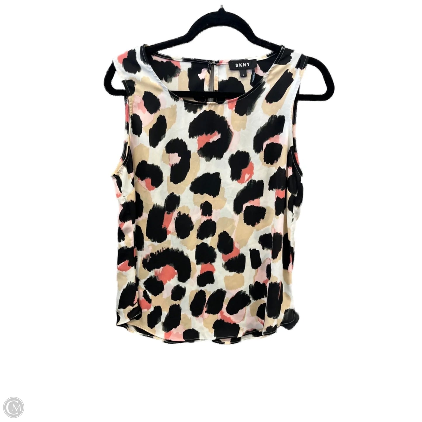 Top Sleeveless By Dkny In Animal Print, Size: M