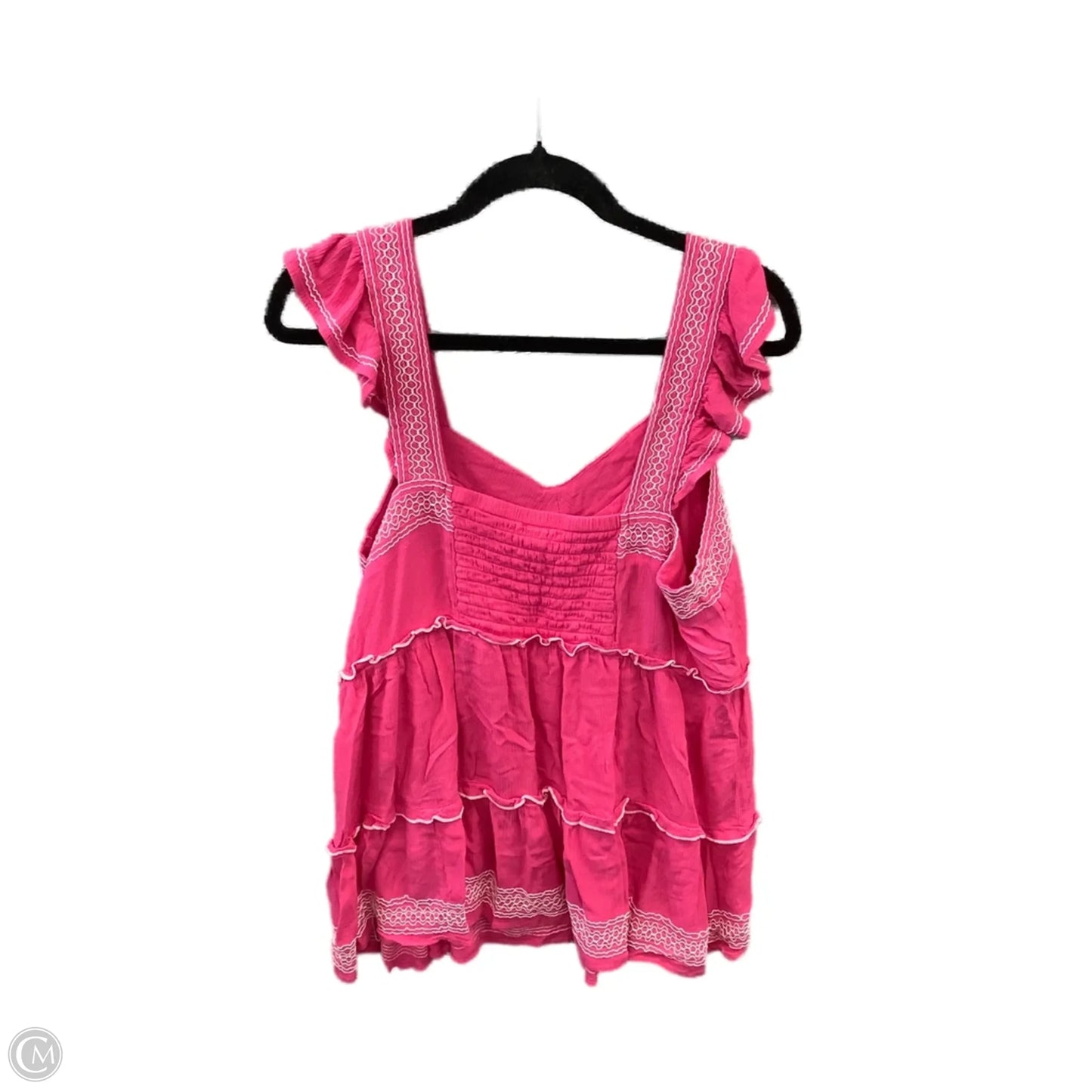 Top Sleeveless By Torrid In Pink, Size: 1x