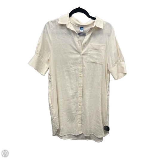 Dress Casual Midi By Old Navy In Cream, Size: Sp