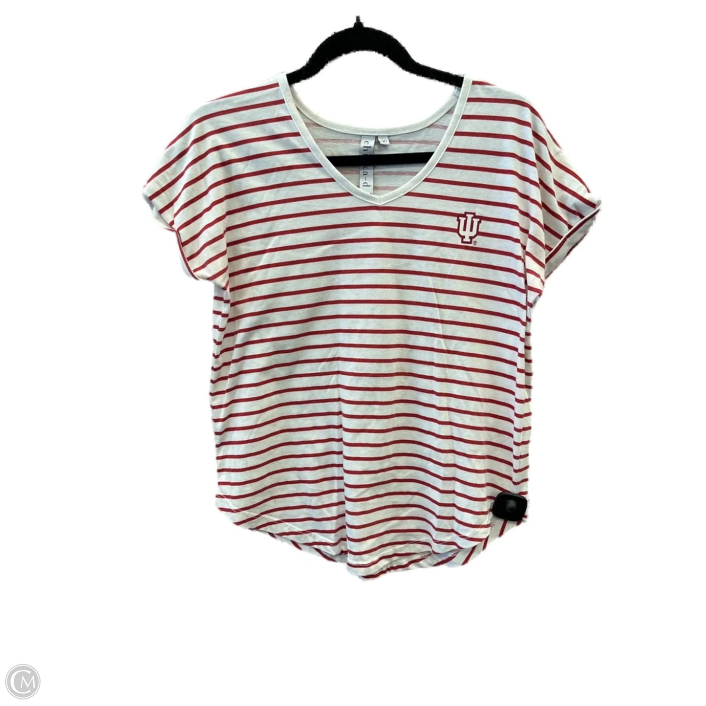 Top Short Sleeve By Clothes Mentor In Striped Pattern, Size: M