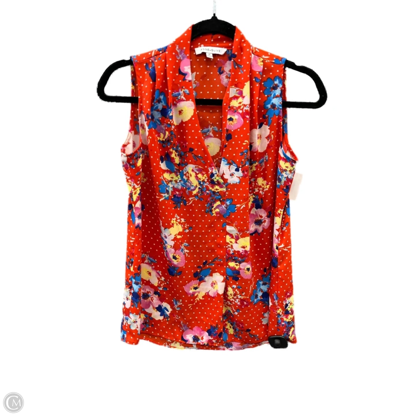 Top Sleeveless By Rose And Olive In Orange, Size: Xs