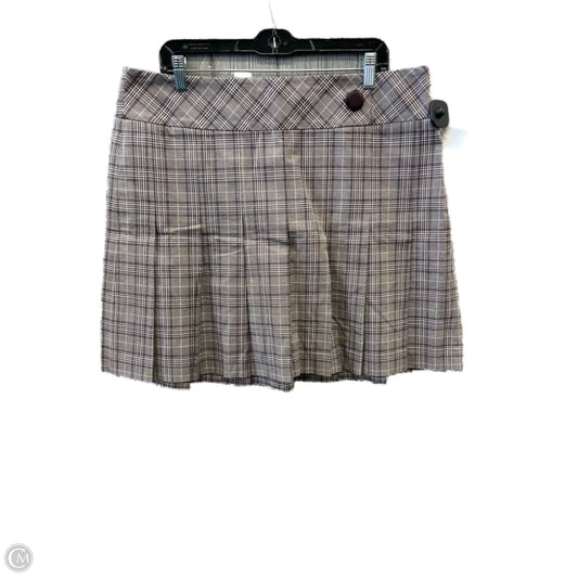 Skirt Midi By Loft In Plaid Pattern, Size: 16