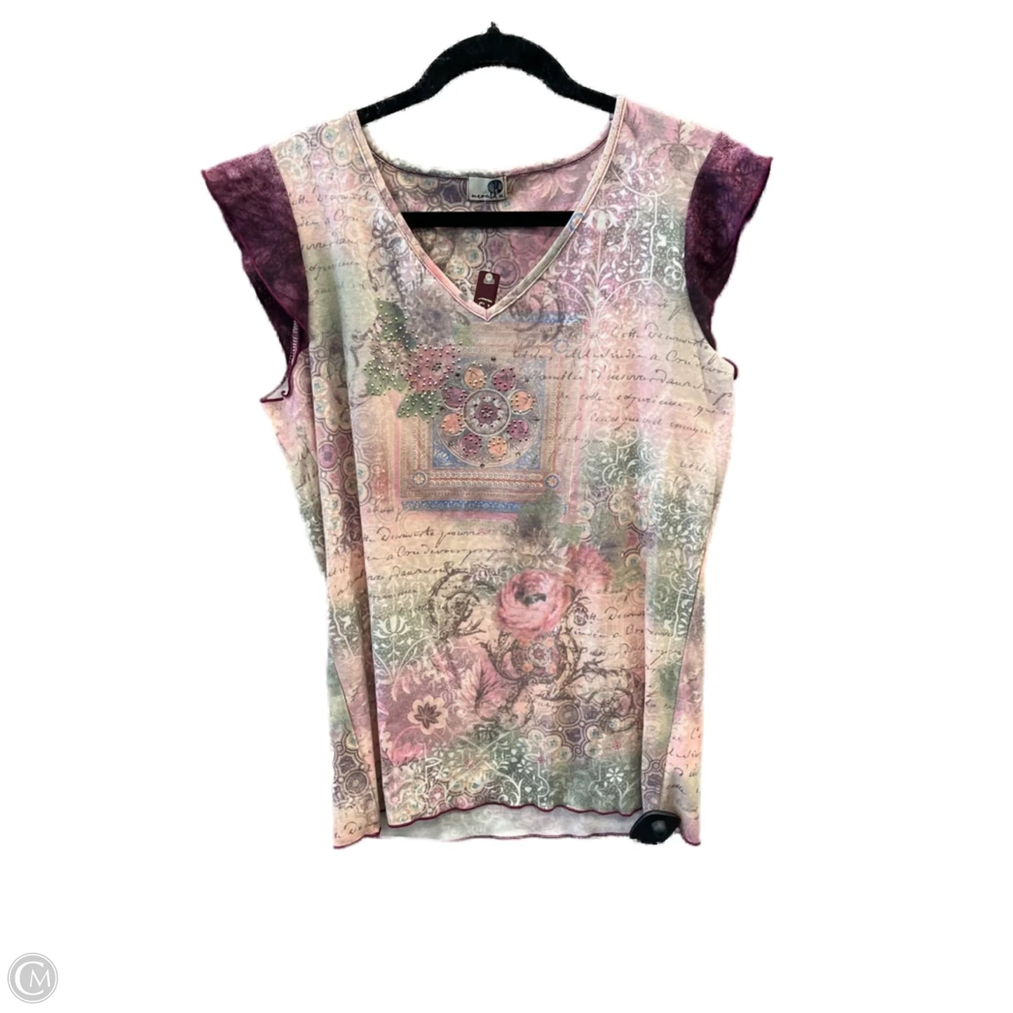 Top Sleeveless By One World In Purple, Size: Xl