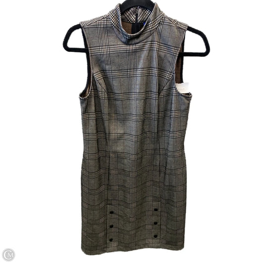 Dress Casual Midi By Apt 9 In Plaid Pattern, Size: S