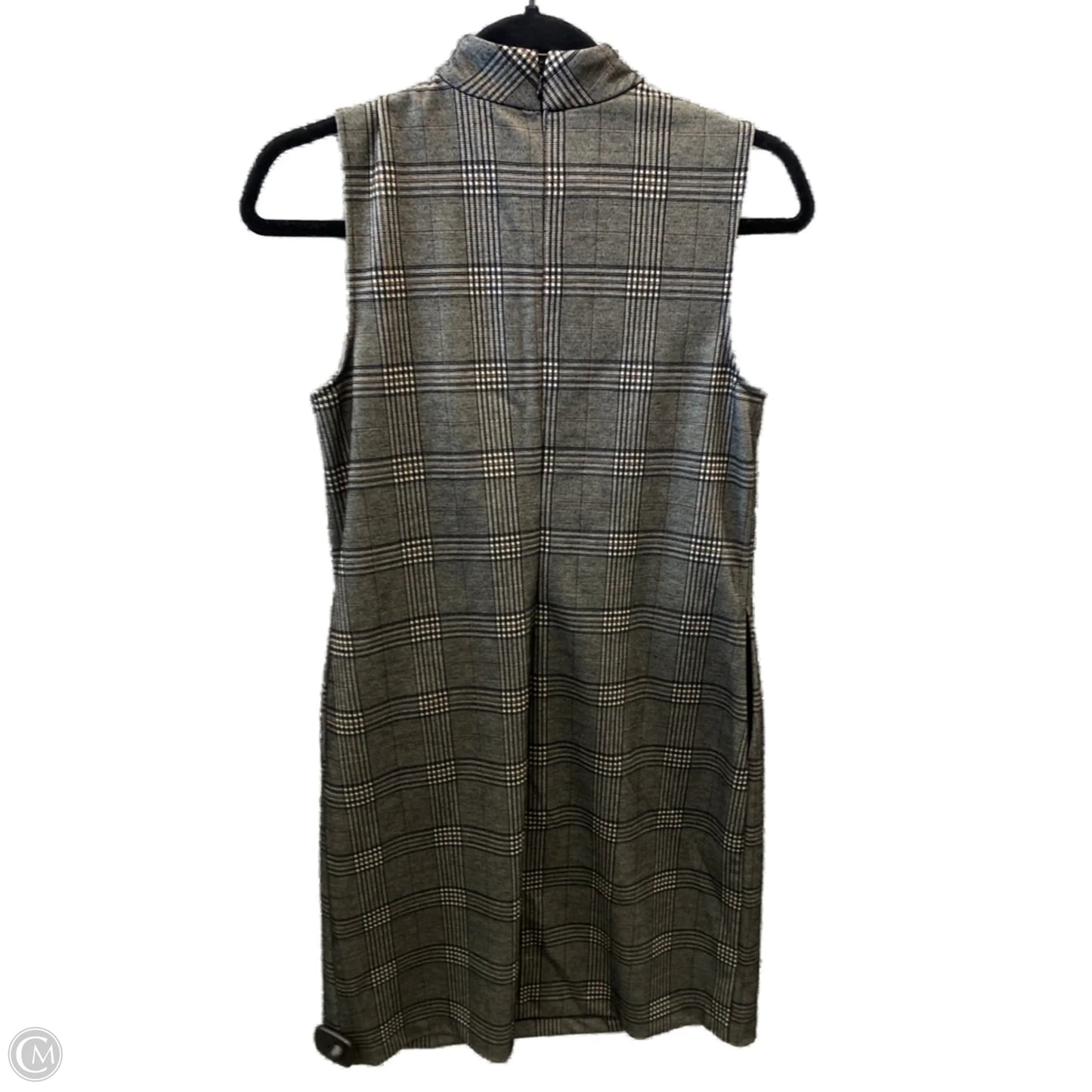 Dress Casual Midi By Apt 9 In Plaid Pattern, Size: S