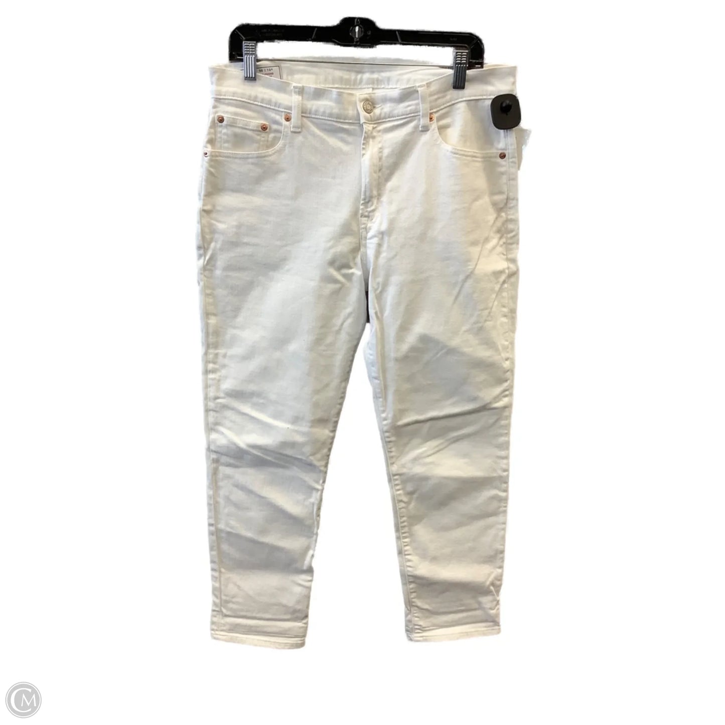 Jeans Boyfriend By Gap In White Denim, Size: 10