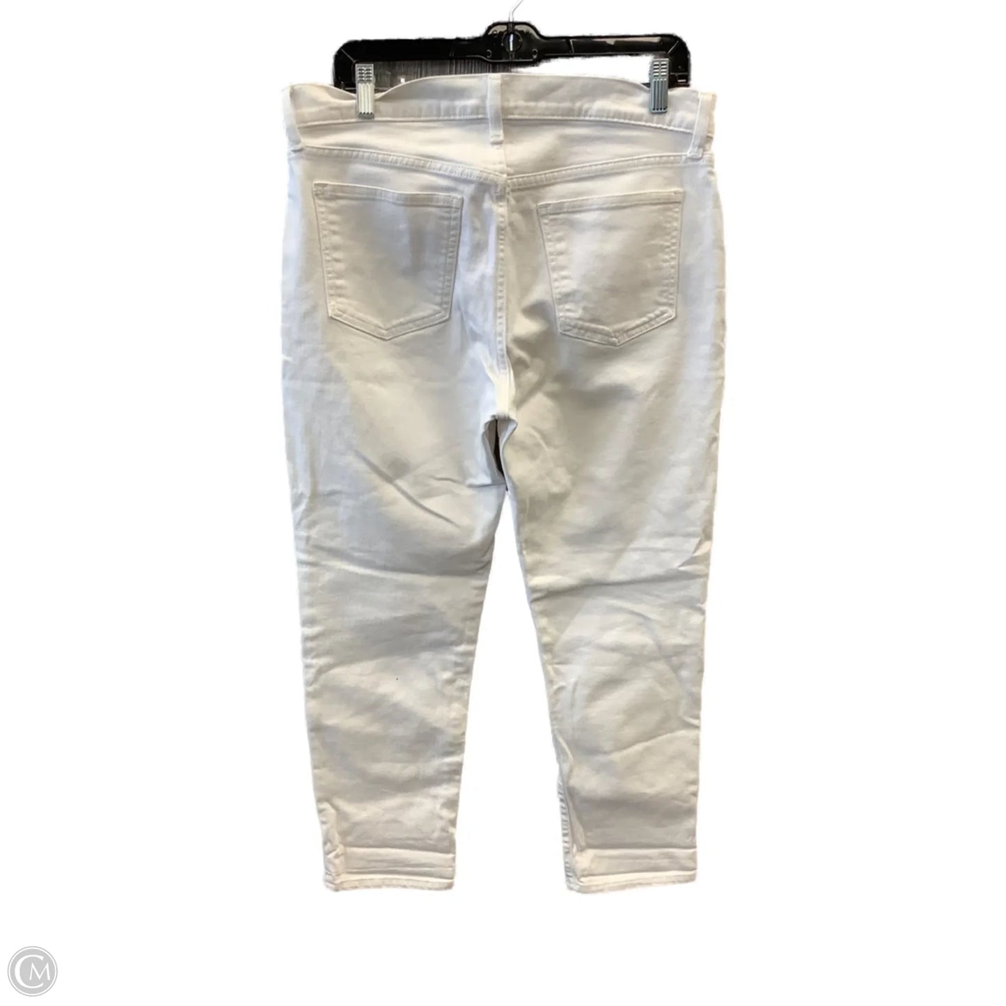 Jeans Boyfriend By Gap In White Denim, Size: 10