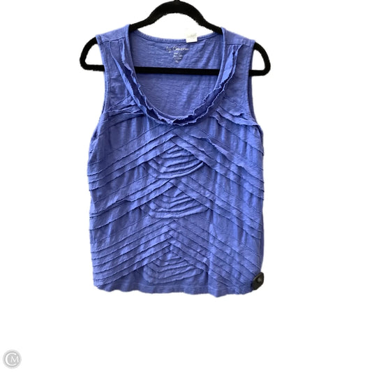 Top Sleeveless By Chicos In Blue, Size: M