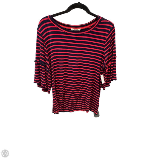 Top Short Sleeve By Clothes Mentor In Striped Pattern, Size: L