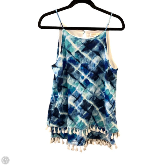 Top Sleeveless By Clothes Mentor In Blue, Size: M