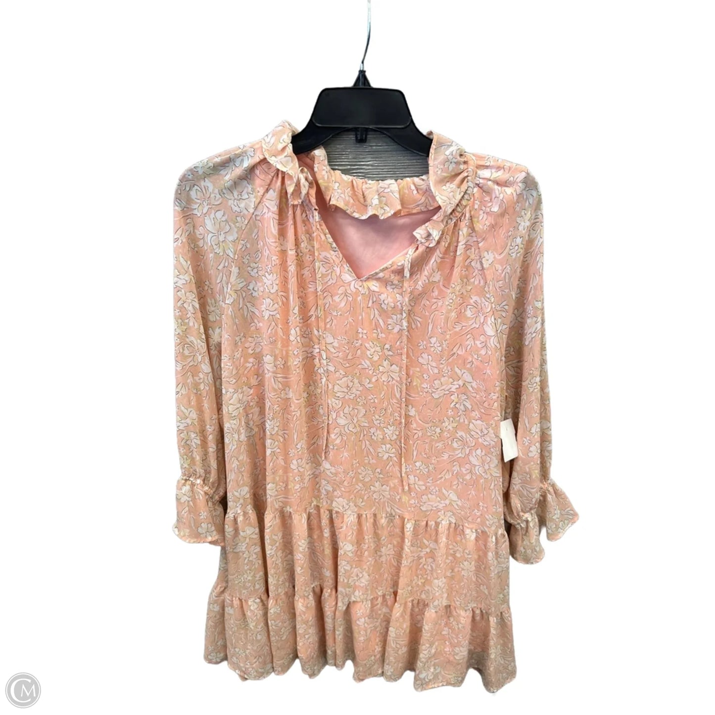 Dress Casual Midi By Cato In Pink, Size: L