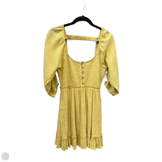 Dress Casual Midi By Listicle In Yellow, Size: S