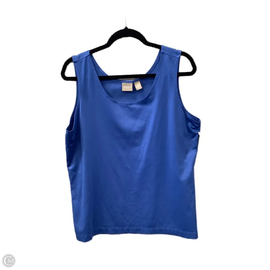 Tank Top By Chicos In Blue, Size: Xl