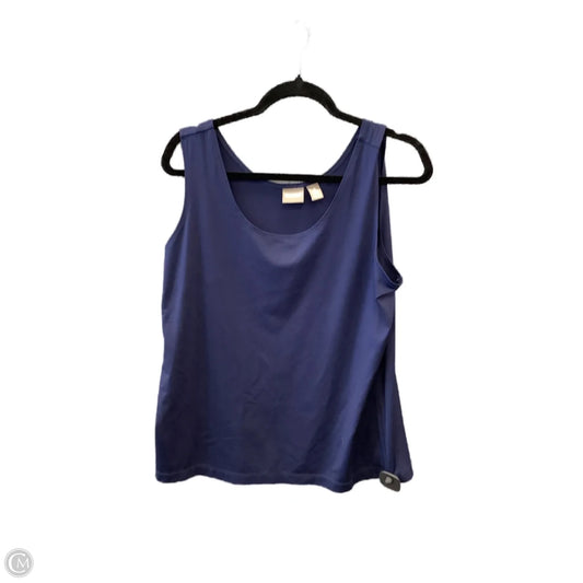 Tank Top By Chicos In Navy, Size: Xl
