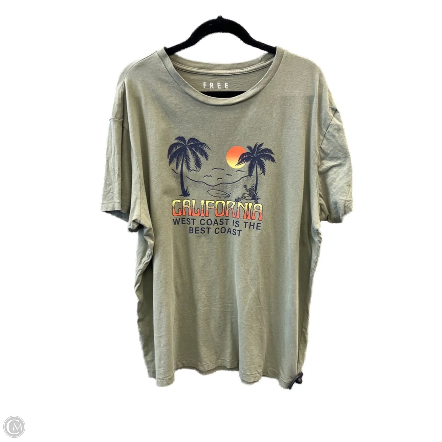 Top Short Sleeve By Clothes Mentor In Green, Size: Xl