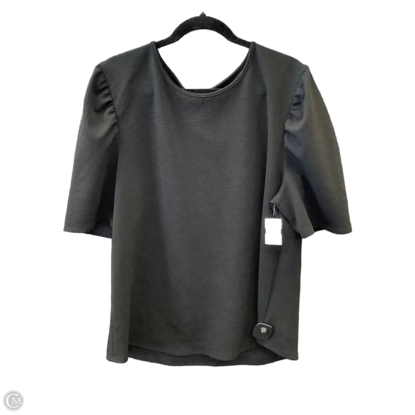 Top Short Sleeve By Clothes Mentor In Black, Size: 3x