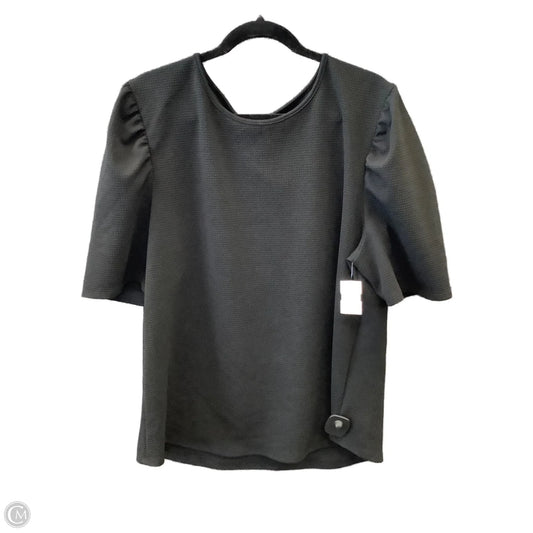 Top Short Sleeve By Clothes Mentor In Black, Size: 3x