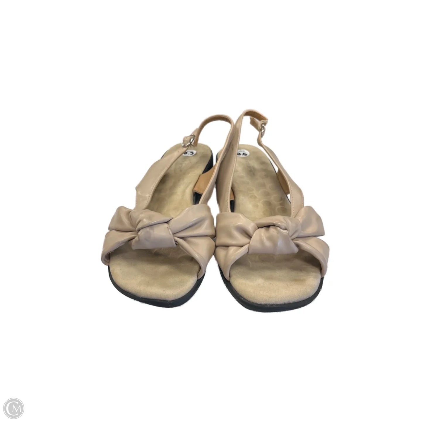 Sandals Flats By Comfortview In Beige, Size: 8.5