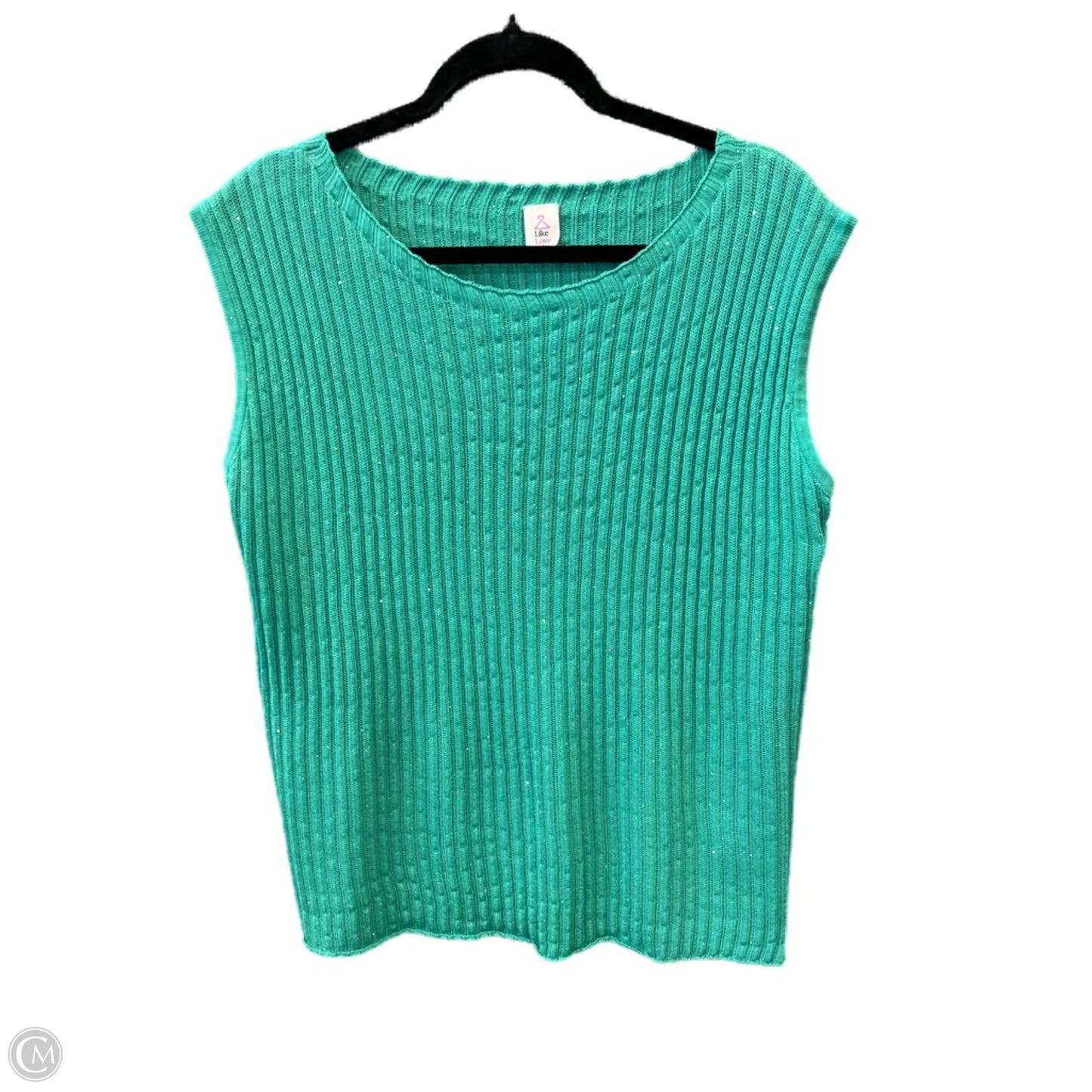 Top Sleeveless By Clothes Mentor In Green, Size: L
