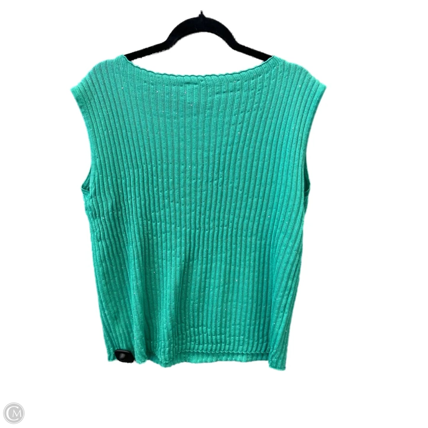 Top Sleeveless By Clothes Mentor In Green, Size: L