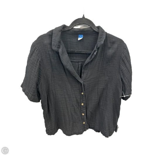Top Short Sleeve By Old Navy In Black, Size: M