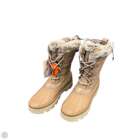 Boots Snow By Clothes Mentor In Brown, Size: 8