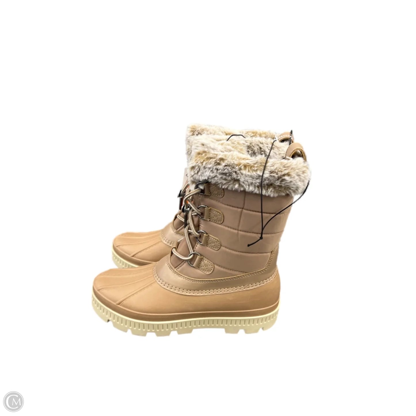 Boots Snow By Clothes Mentor In Brown, Size: 8