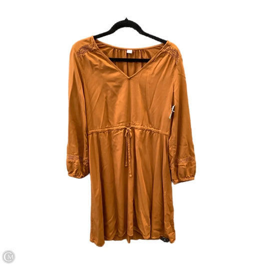 Dress Casual Midi By Old Navy In Brown, Size: M