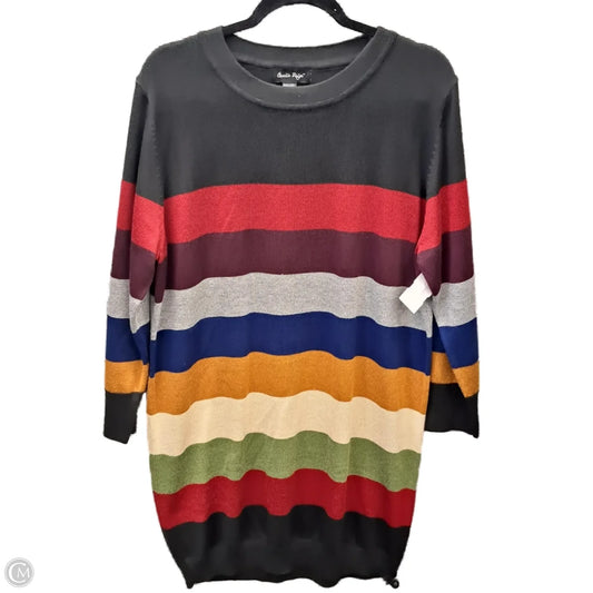 Dress Casual Midi By Charlie Paige In Multi-colored, Size: Xl