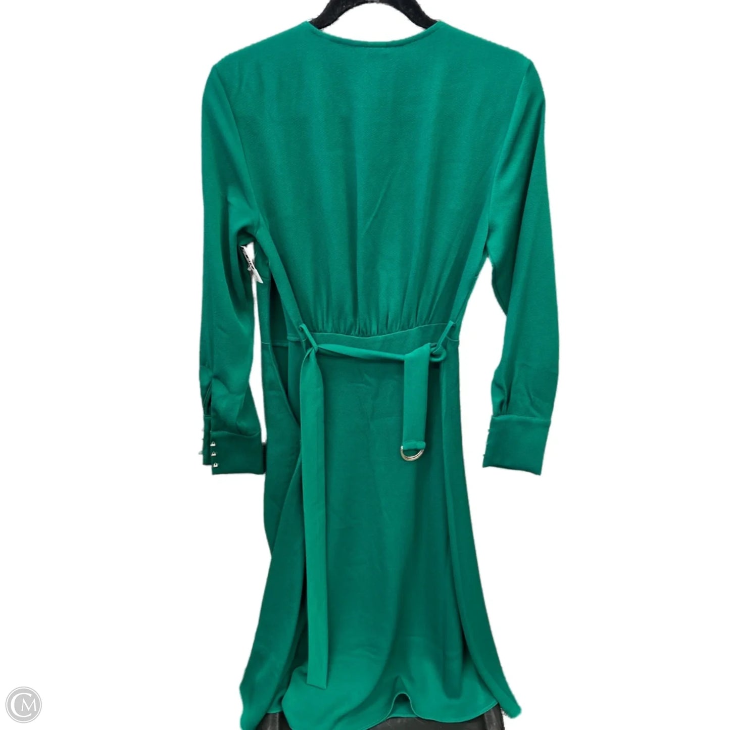 Dress Casual Midi By H&m In Green, Size: S