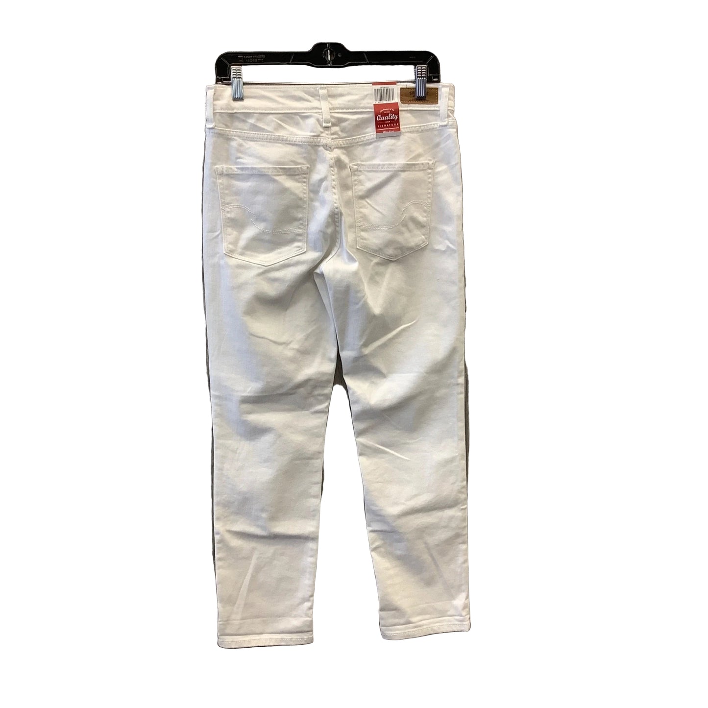 Jeans Skinny By Levis Signature In White Denim, Size: 8