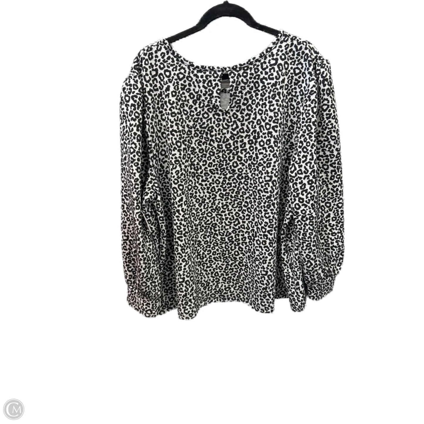 Top Long Sleeve By Ophelia Roe In Animal Print, Size: 2x
