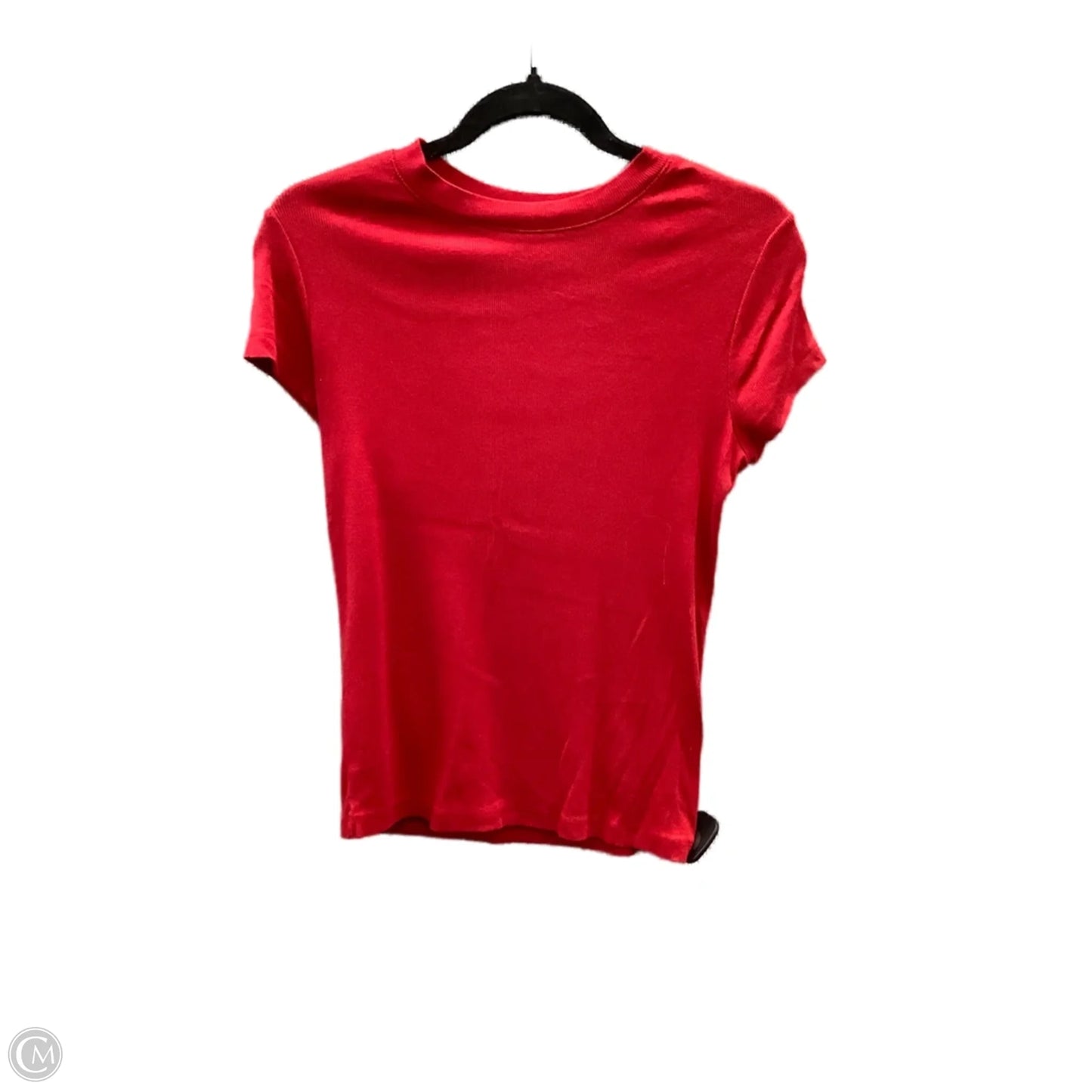 Top Short Sleeve Basic By A New Day In Red, Size: M