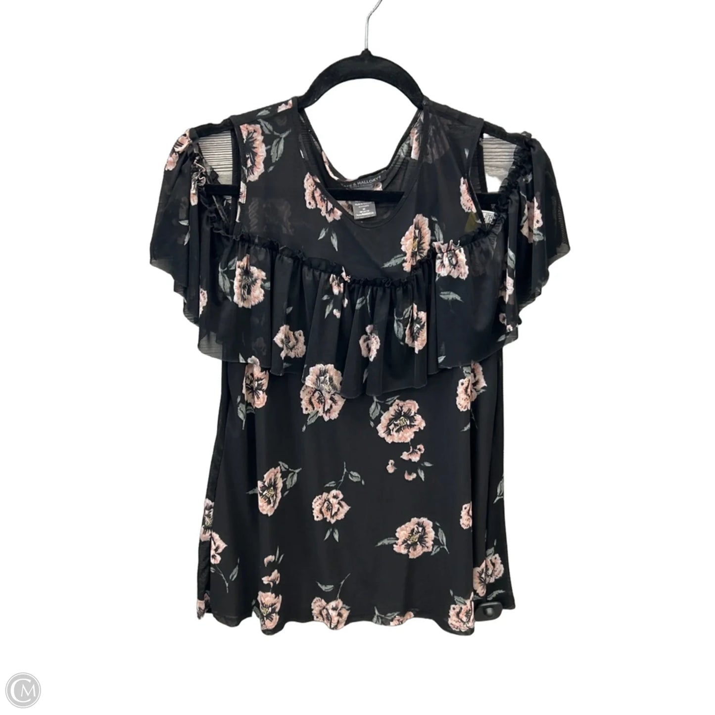 Top Short Sleeve By Kate & Mallory In Black, Size: M