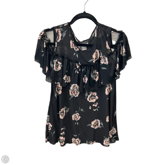 Top Short Sleeve By Kate & Mallory In Black, Size: M