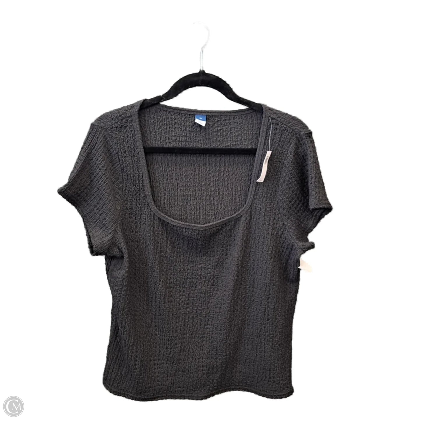 Top Short Sleeve By Old Navy In Grey, Size: Xl