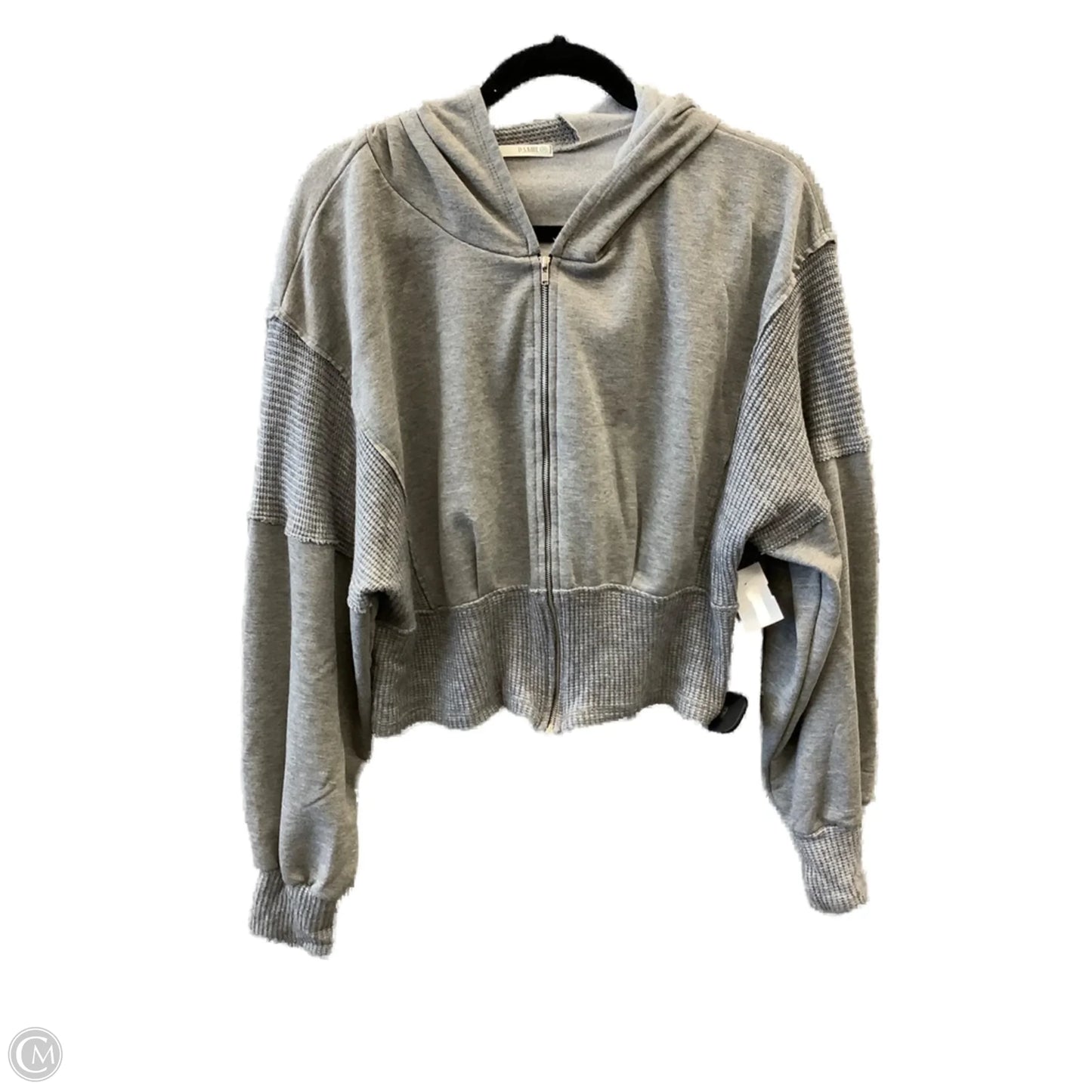 Sweatshirt Hoodie By Ps Kate In Grey, Size: L