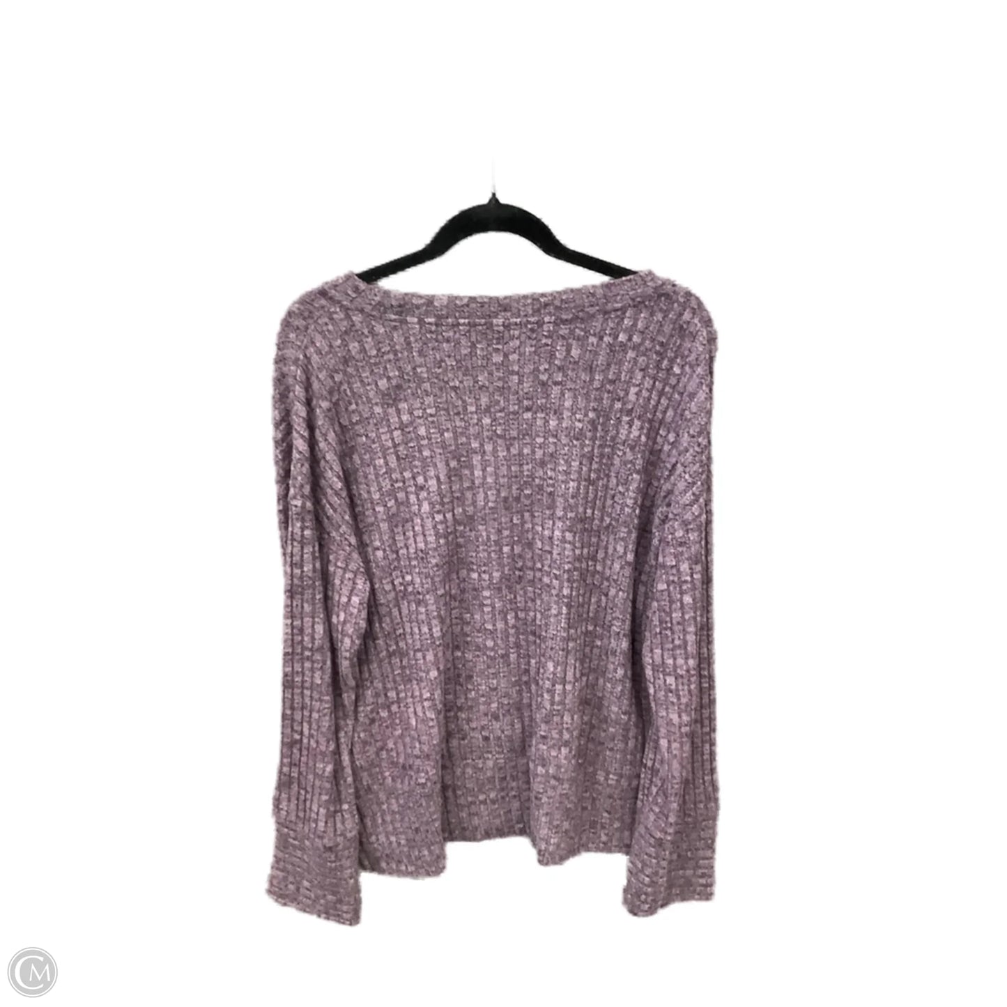 Top Long Sleeve By Clothes Mentor In Purple, Size: L