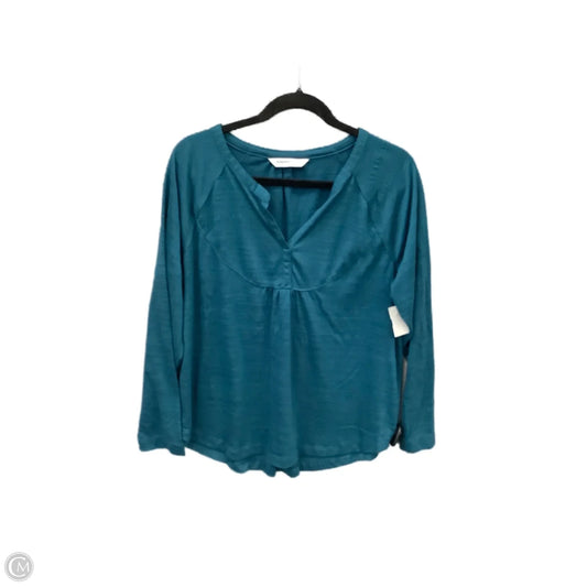 Top Long Sleeve By Sonoma In Blue, Size: L