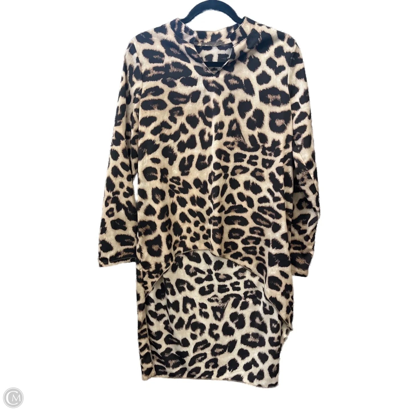 Tunic Long Sleeve By Shein In Animal Print, Size: M