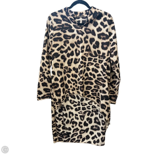 Tunic Long Sleeve By Shein In Animal Print, Size: M