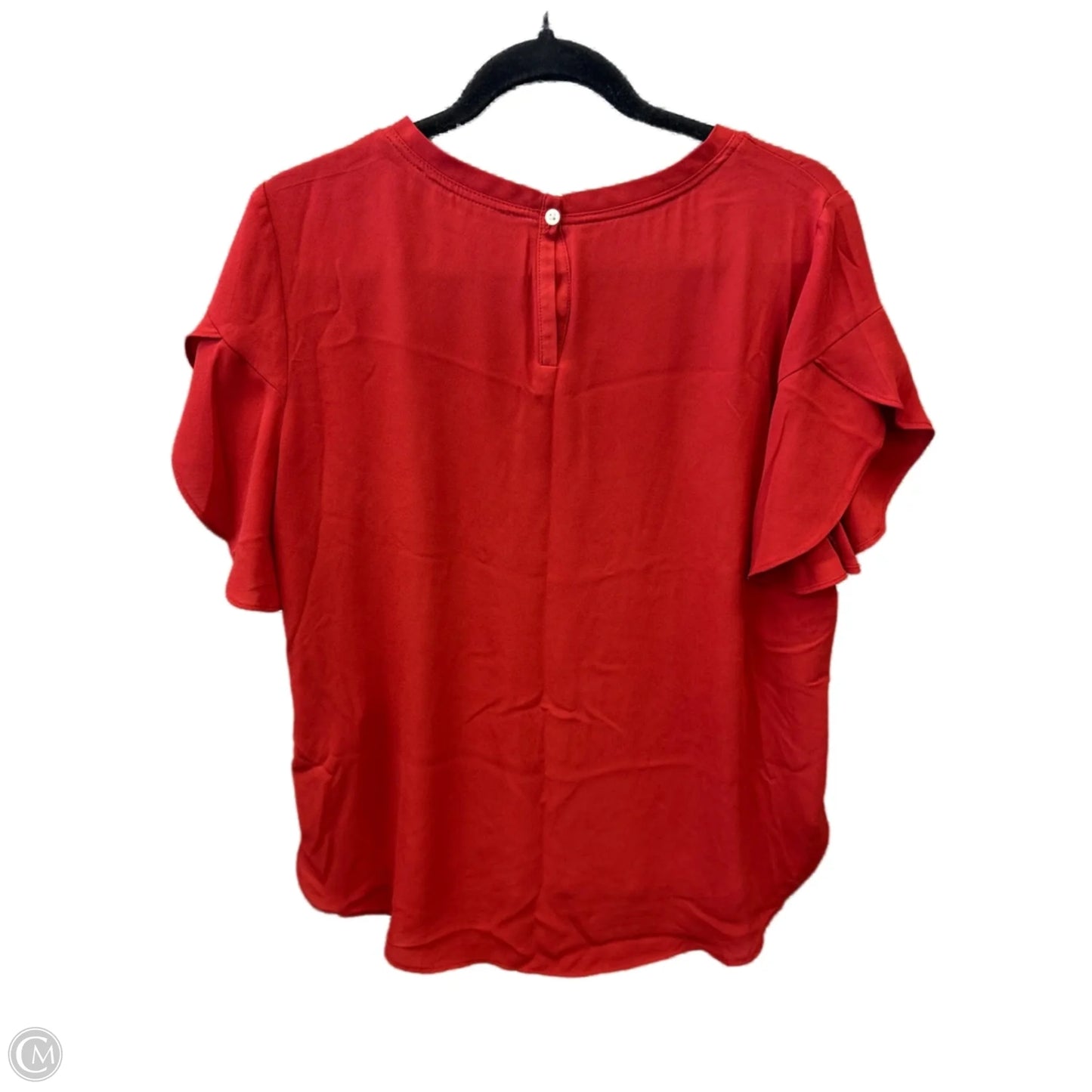 Top Short Sleeve By Loft In Red, Size: Mp