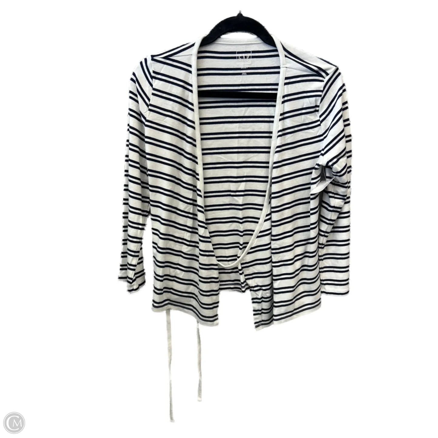 Top Long Sleeve By Gap In Striped Pattern, Size: M