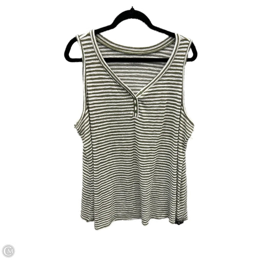 Top Sleeveless By Lane Bryant In Striped Pattern, Size: 3x