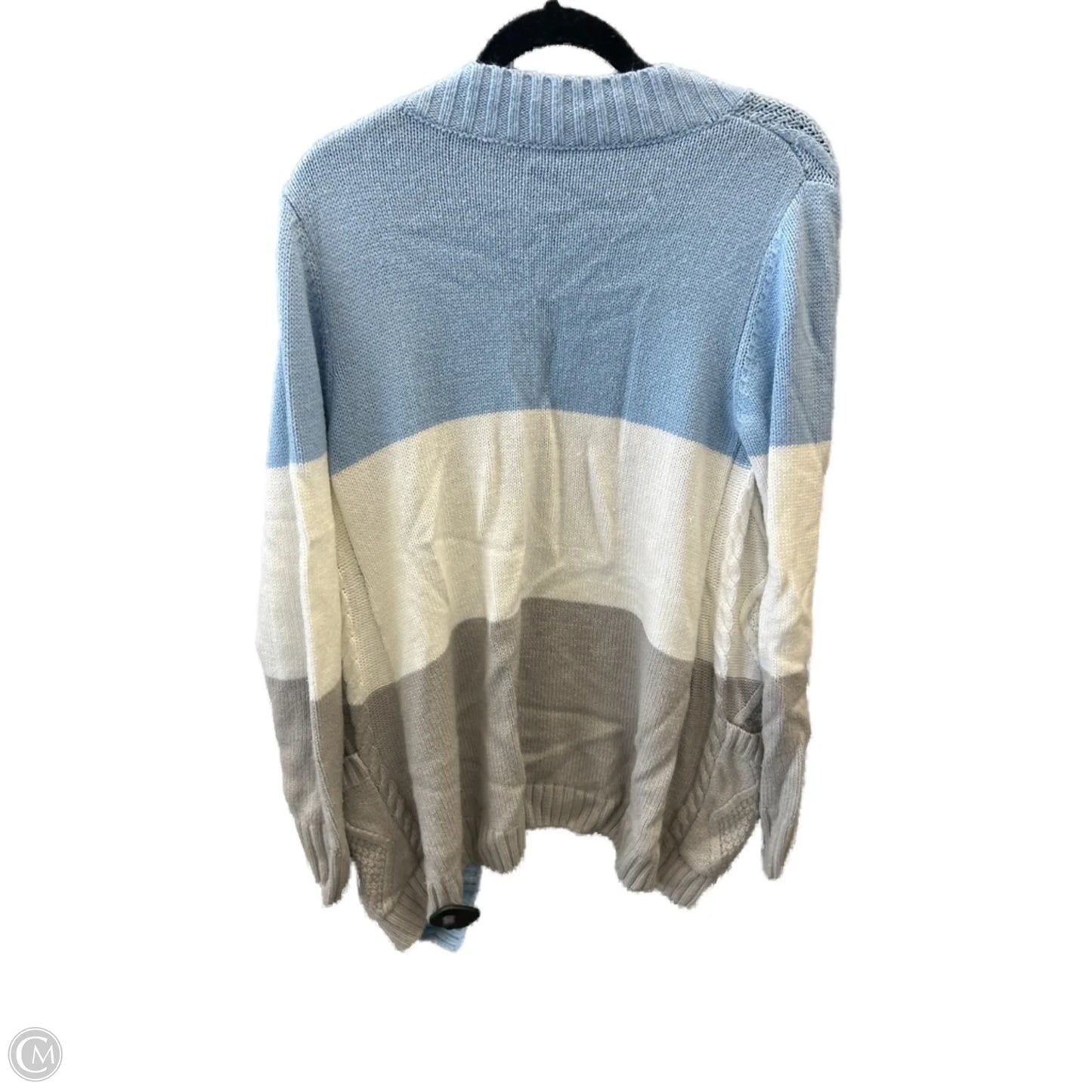 Sweater Cardigan By Clothes Mentor In Multi-colored, Size: M